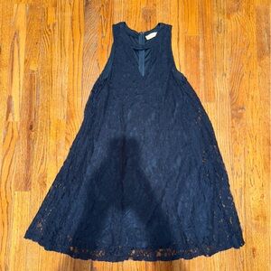 Altar'd State Navy Lace Mini Dress